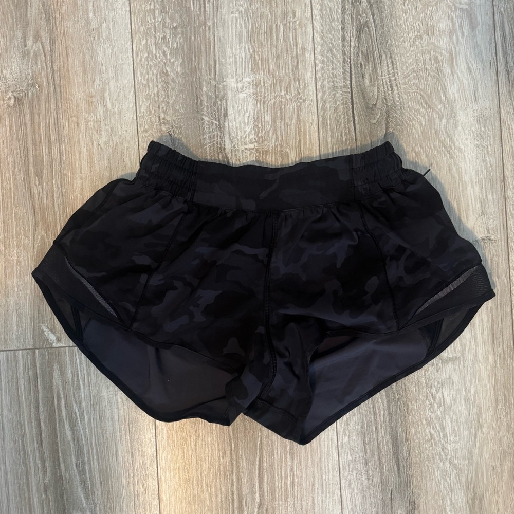 lululemon athletica Black Camouflage Athletic Shorts